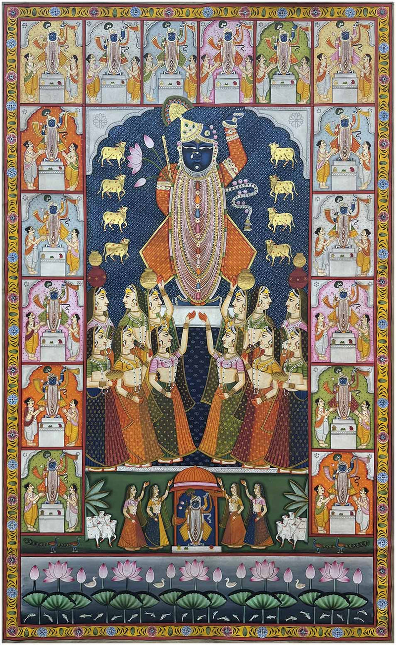 sharad purnima pichwai painting