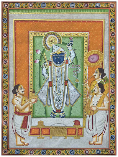 Shrinath Ji Rajbhog Darshan painting