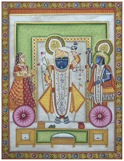 antique shrinathji painting