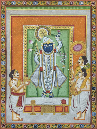 Shrinath Ji Rajbhog Darshan painting