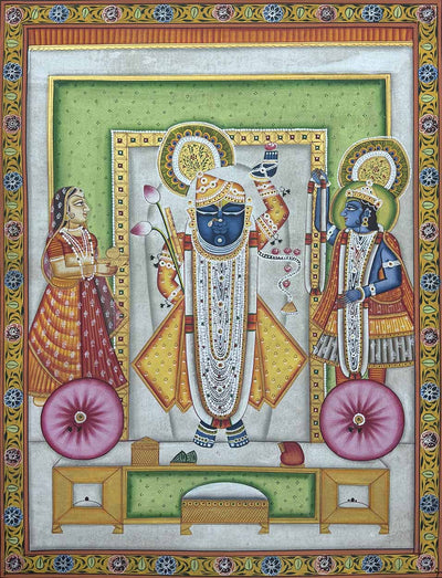 antique shrinathji painting