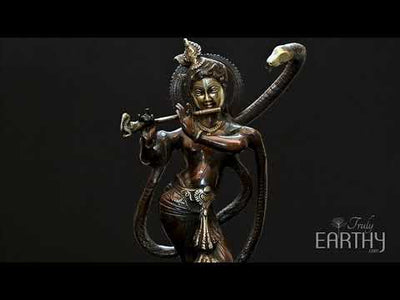 Brass Krishna & Kaliya