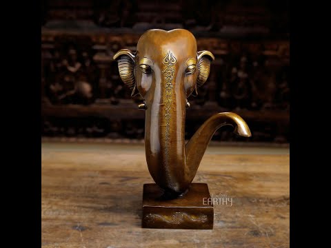 brass ganesha sculpture