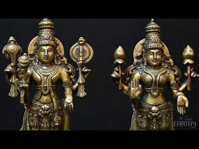 Brass Vishnu Lakshmi statue