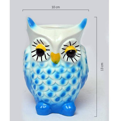 Resin Lonely Owls Duo - Set of 2 (without Plant).