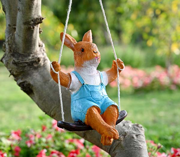 Rabbit on Swing